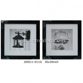 إطار الصورة الكولاج إطار أسود مع حصيرة عرض ثلاث لوحات 